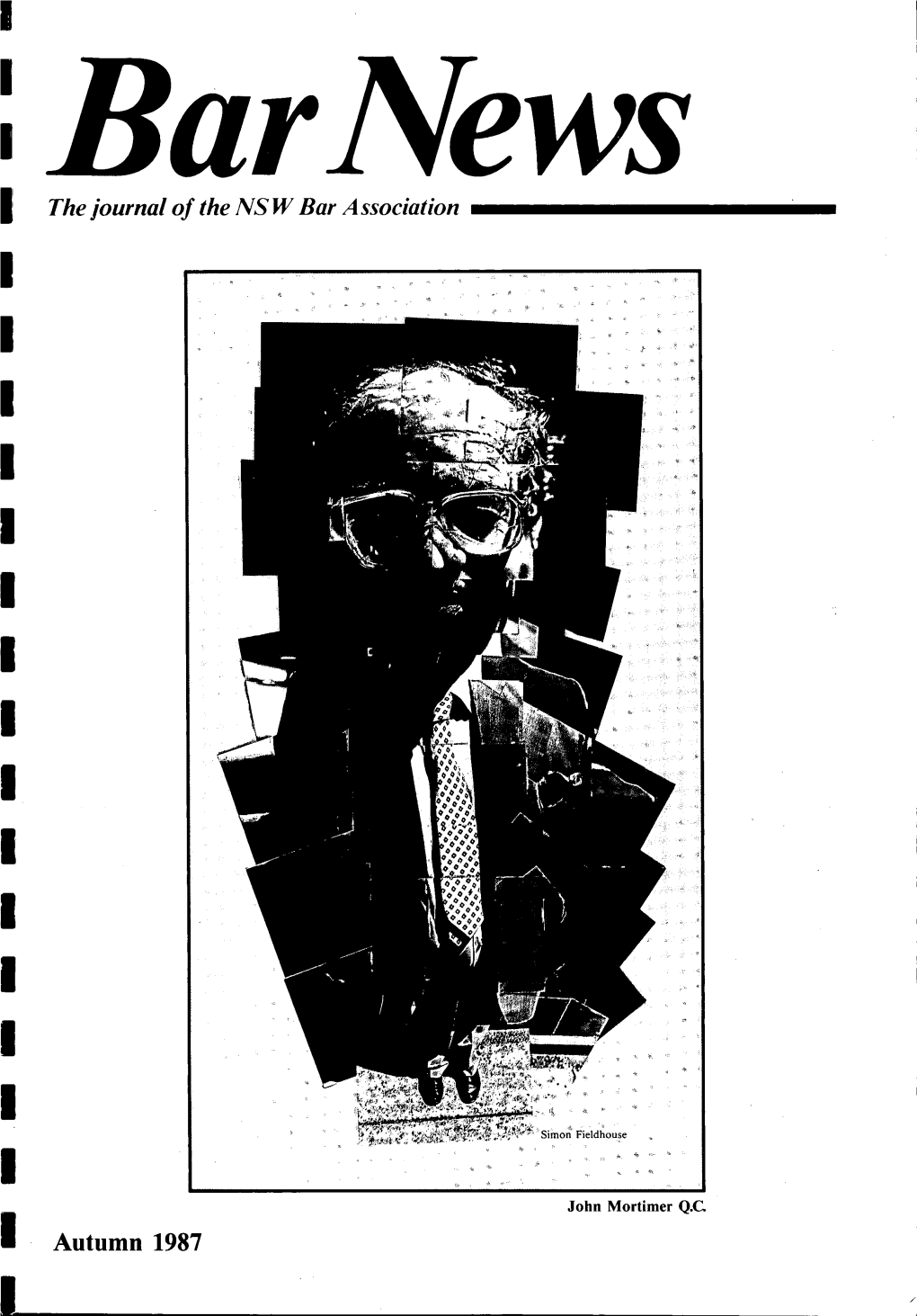 Arii(I, the Journal of the NS W Bar Association Autumn 1987