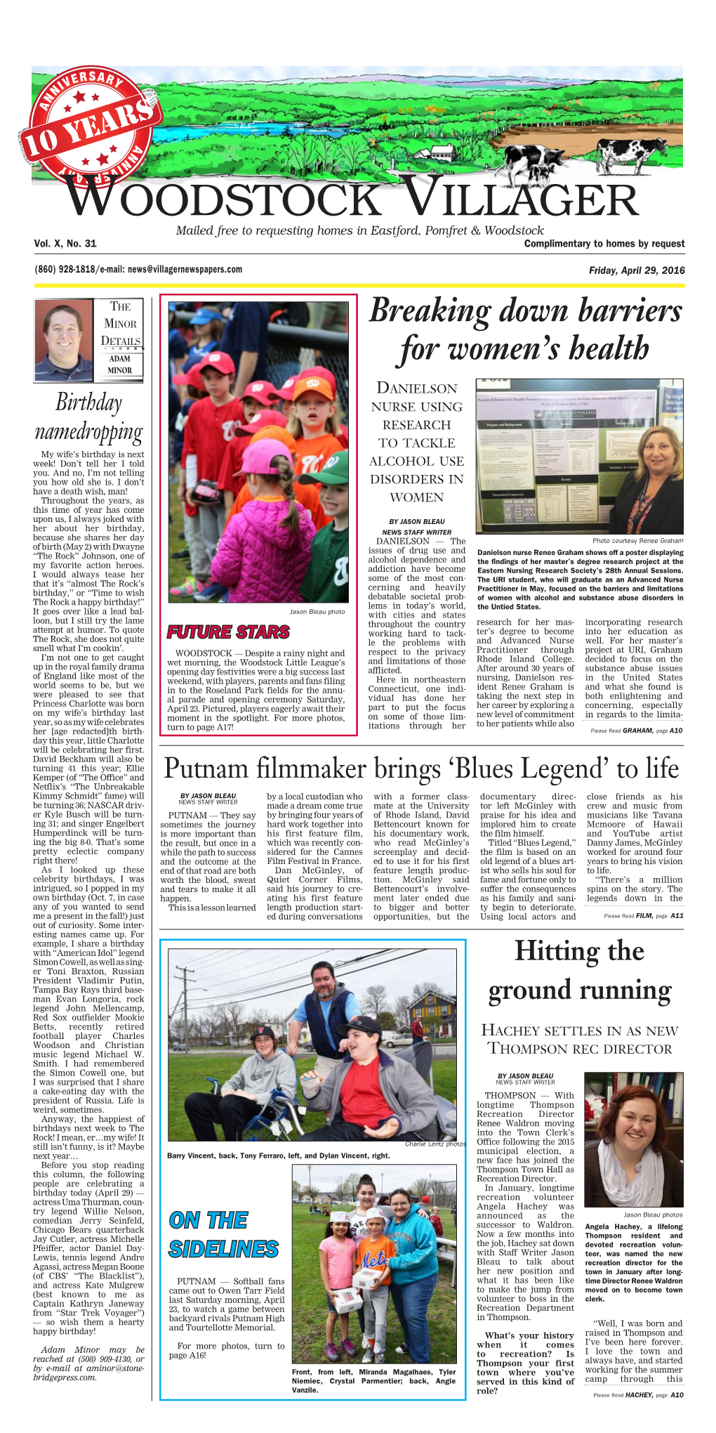 Woodstock Villager Mailed Free to Requesting Homes in Eastford, Pomfret & Woodstock Vol