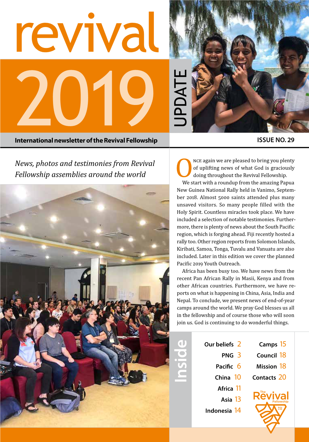 2019International Newsletter of the Revival Fellowship ISSUE NO