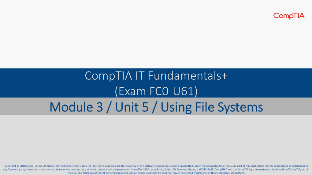 Using File Systems