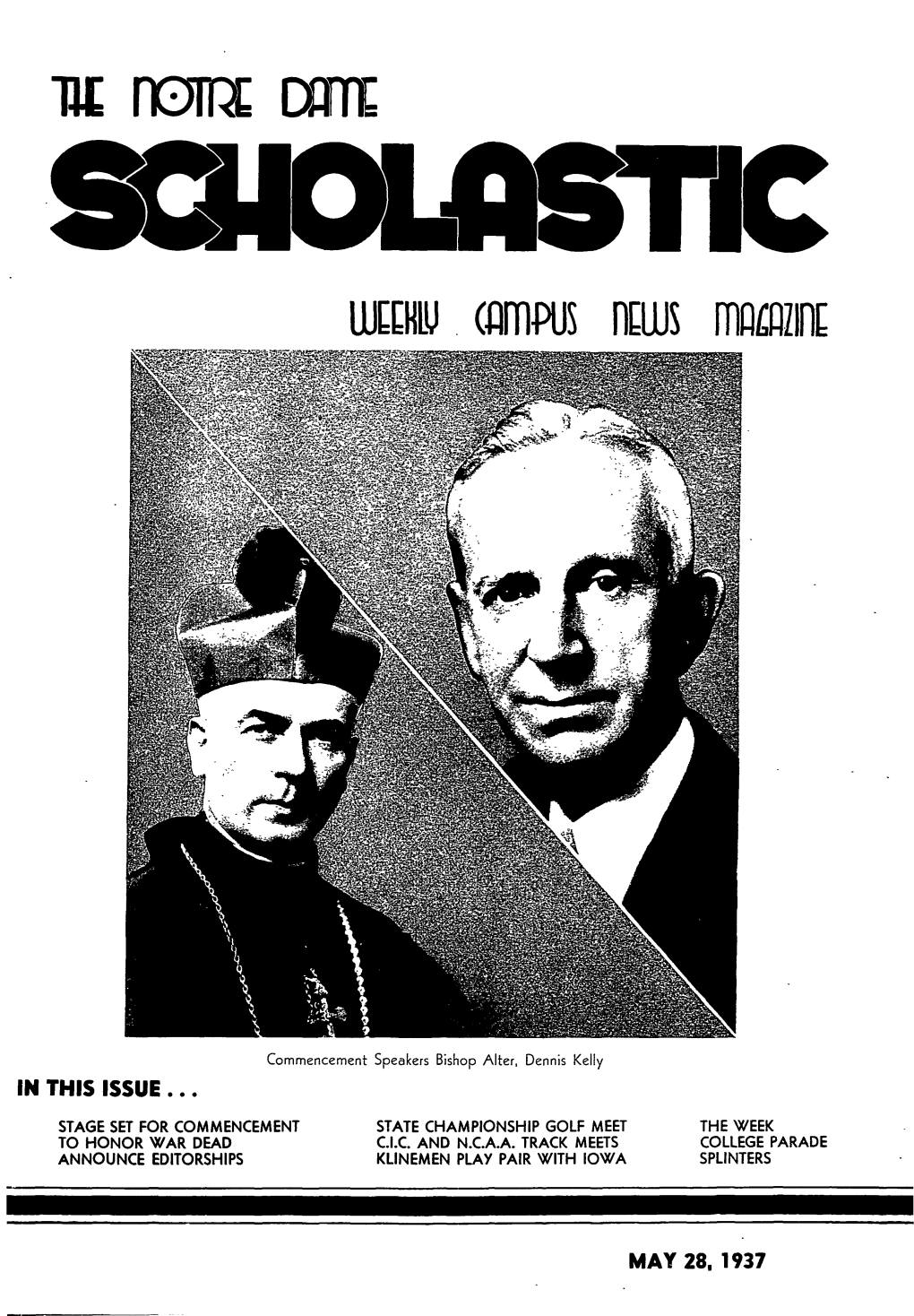 Notre Dame Scholastic, Vol. 70, No. 26