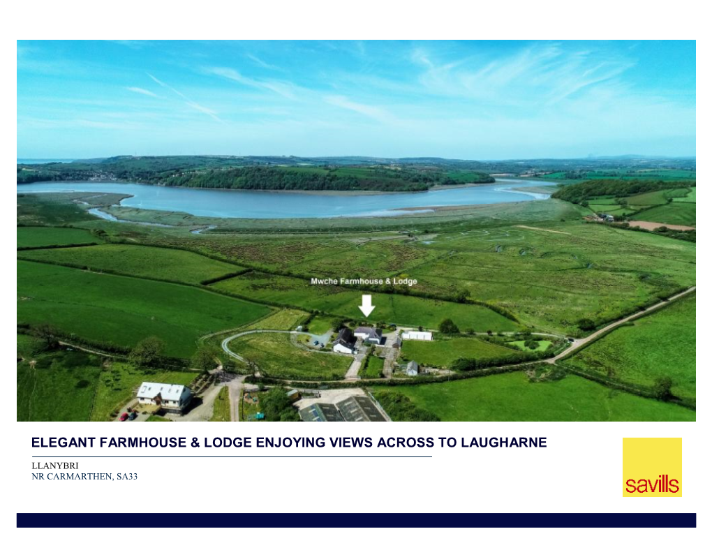 Mwch Farmhouse & Lodge Sales Brochure