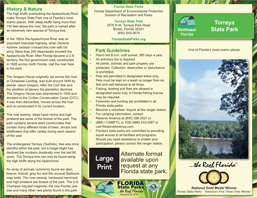 Torreya State Park – Brochure