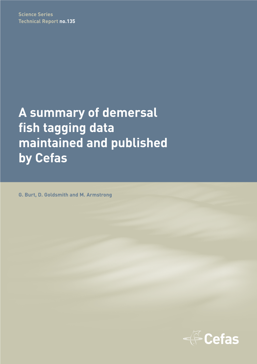 A Summary of Demersal Fish Tagging Data Maintained and Published by Cefas