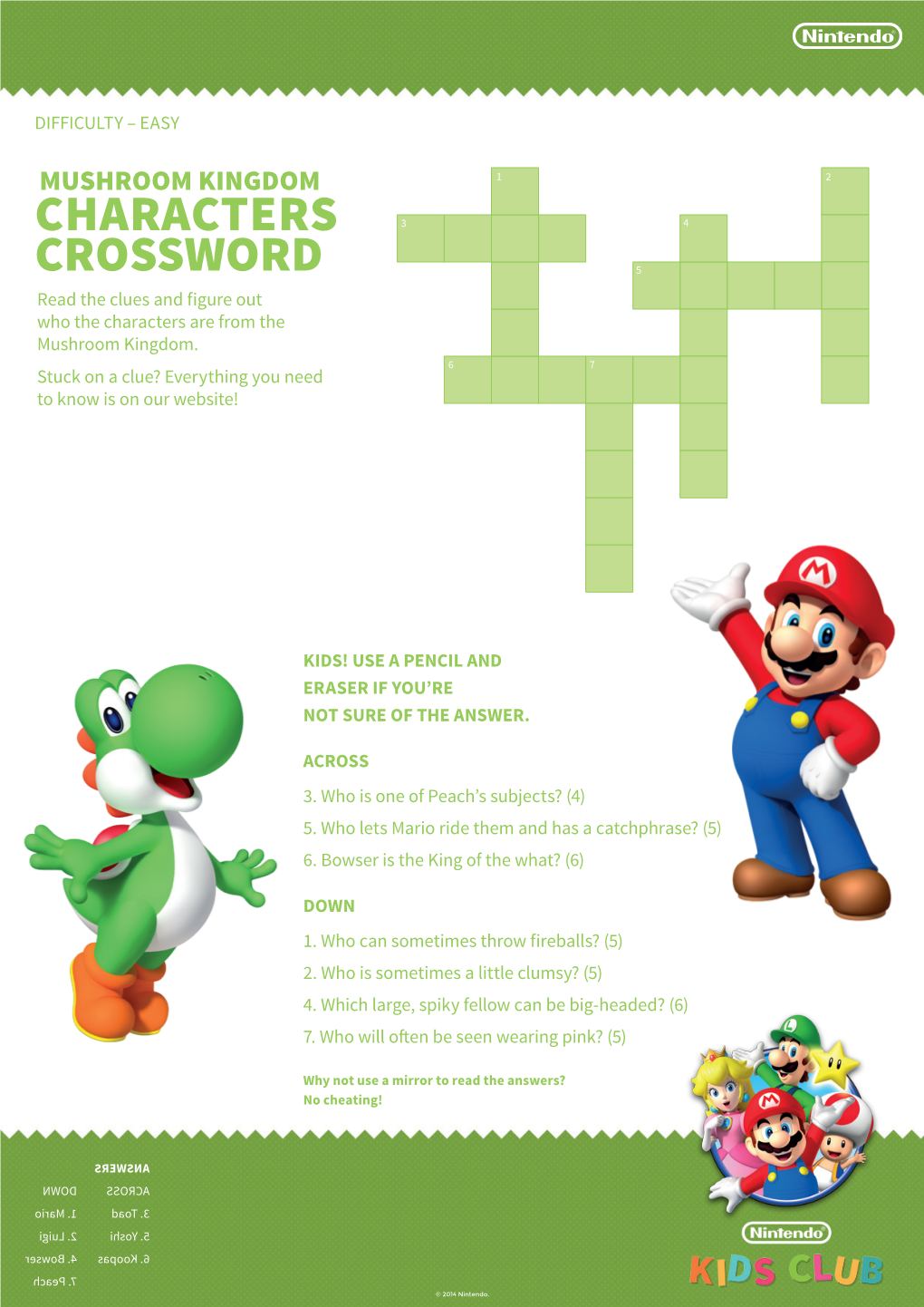 Characters Crossword