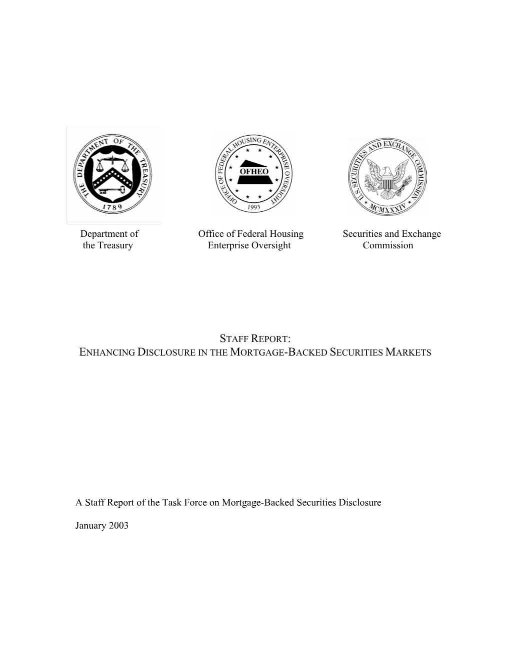 Enhancing Disclosure in the Mortgage-Backed Securities Markets