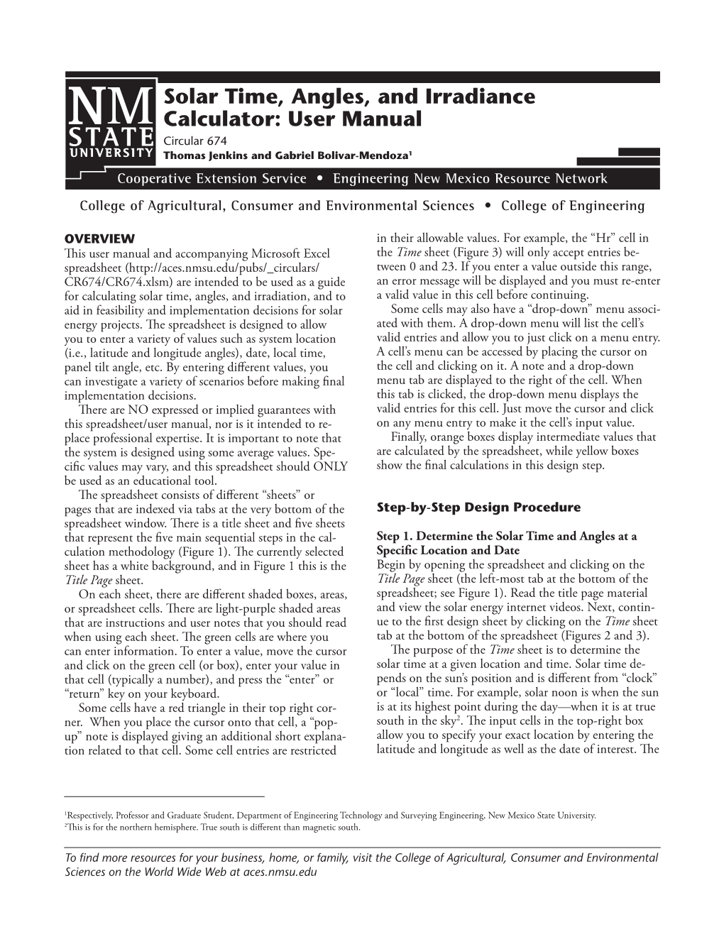 Solar Time, Angles, and Irradiance Calculator