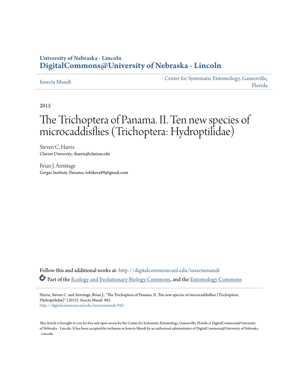 Trichoptera: Hydroptilidae)" (2015)