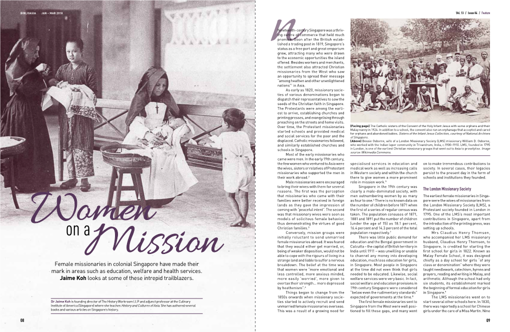 Female Missionaries in Colonial Singapore Have Made Their Mark In