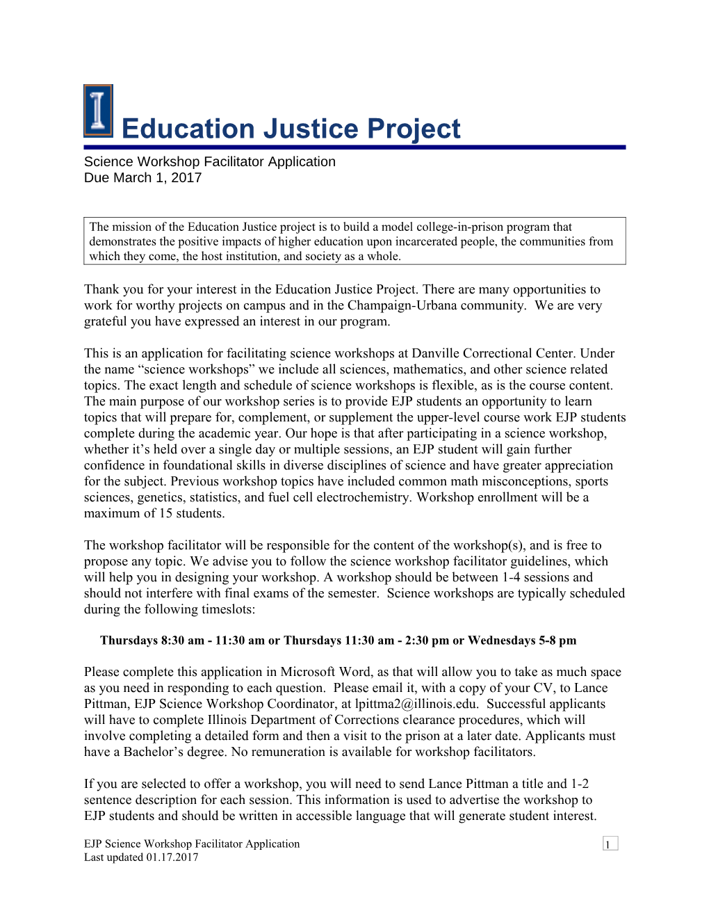 Education Justice Project