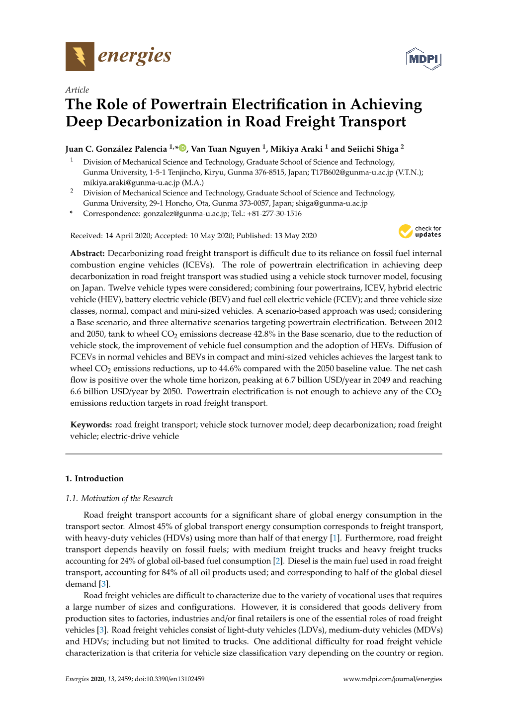 The Role of Powertrain Electrification in Achieving Deep Decarbonization