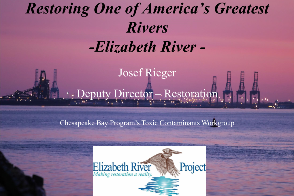 Elizabeth River Presentation