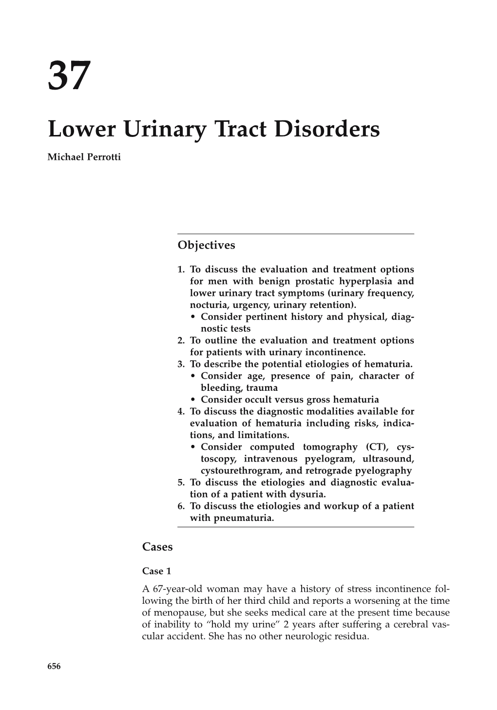 Lower Urinary Tract Disorders