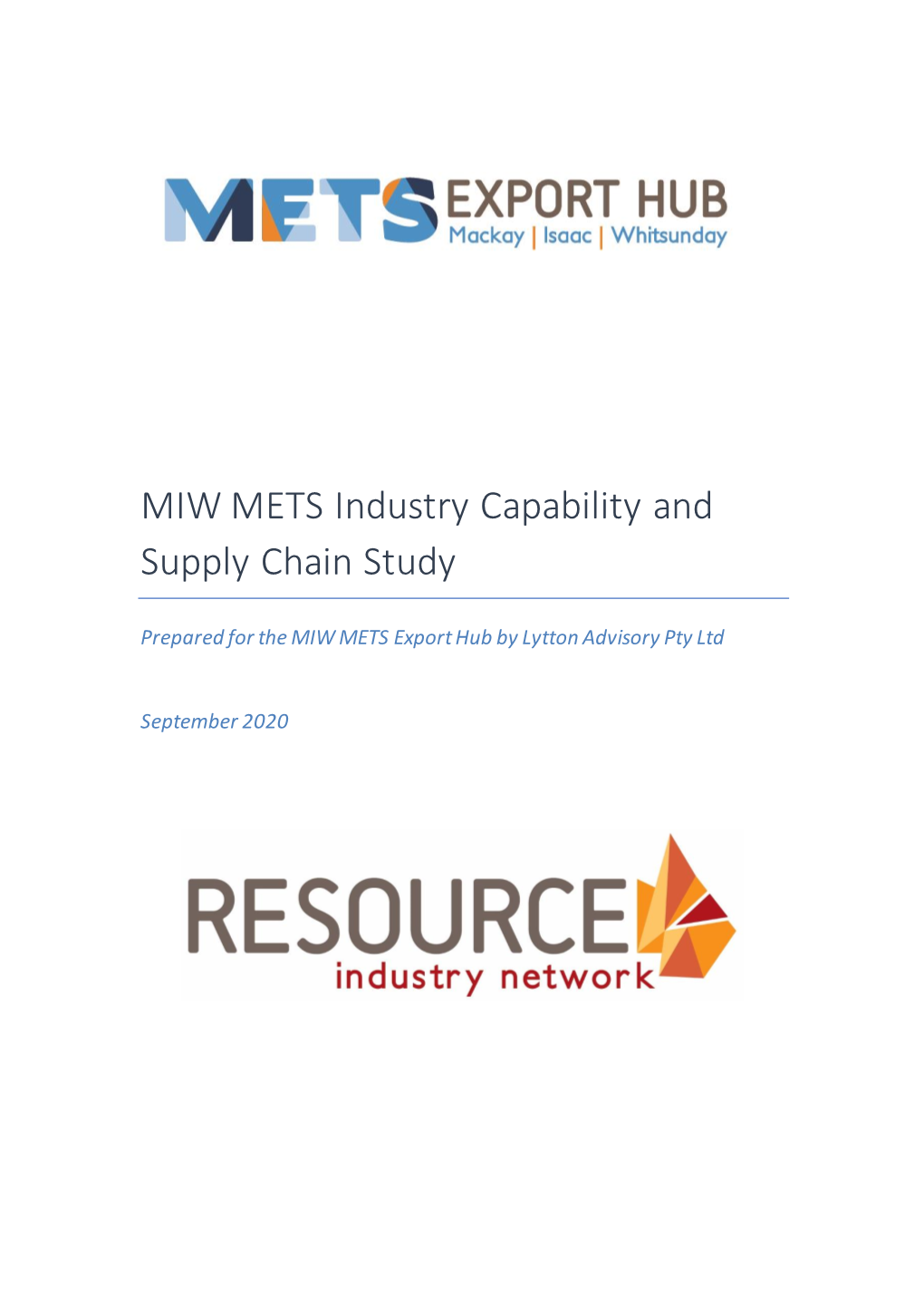 MIW METS Industry Capability and Supply Chain Study