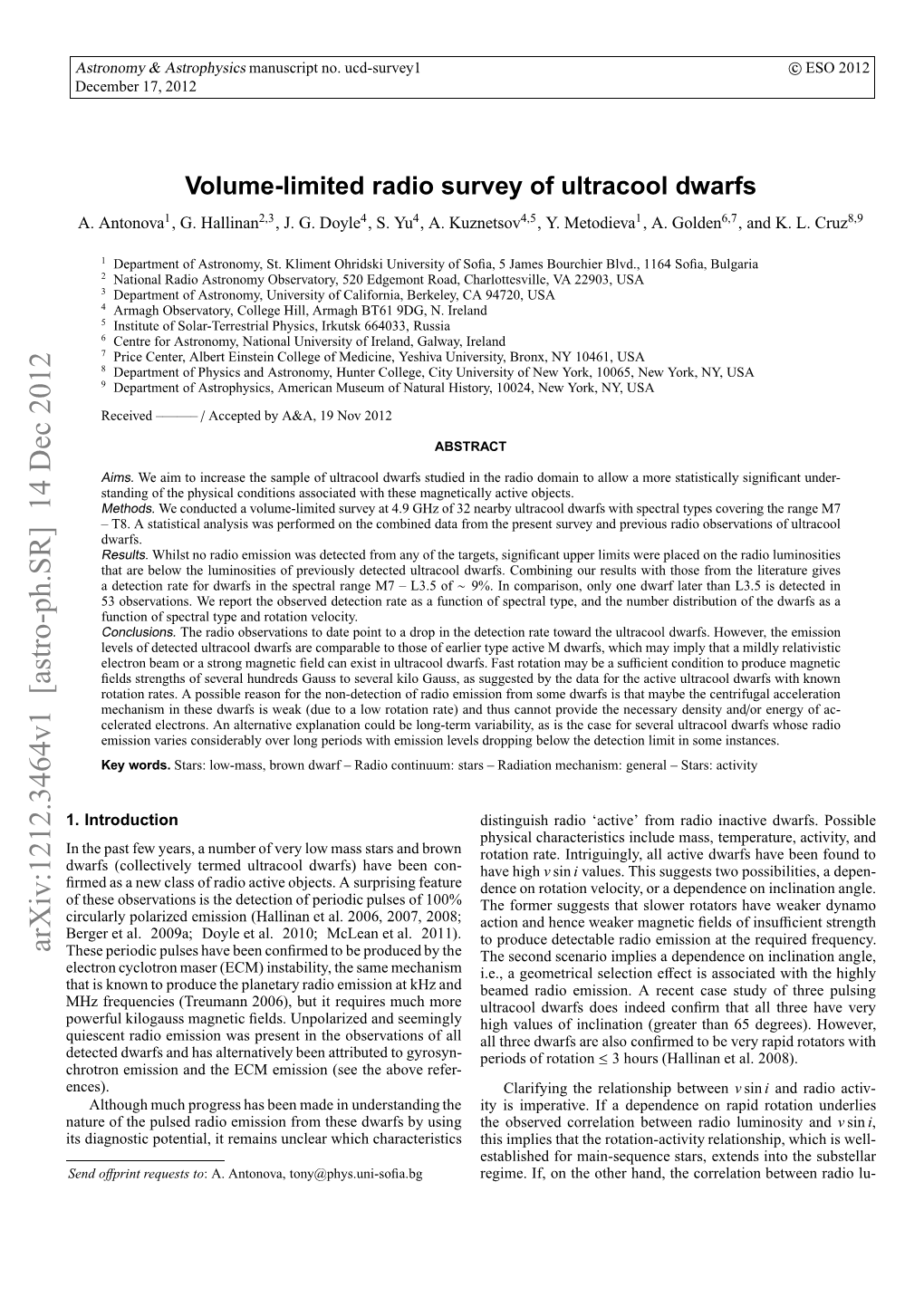 Volume-Limited Radio Survey of Ultracool Dwarfs