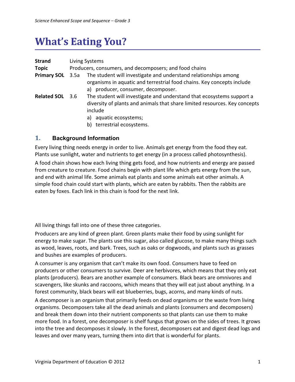 Science Enhanced Scope and Sequence Grade 3 s1