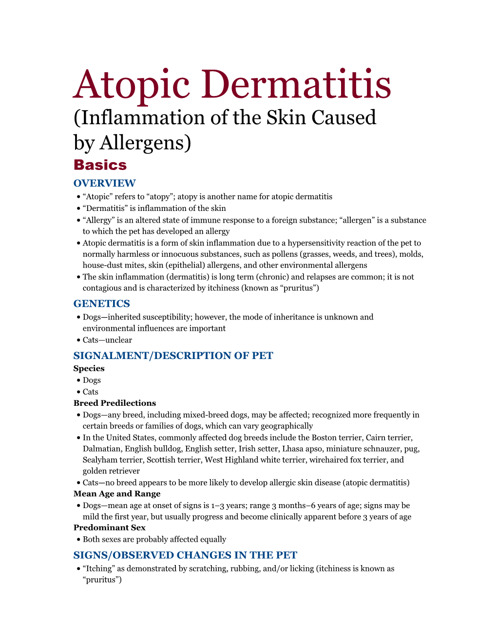 Atopic Dermatitis