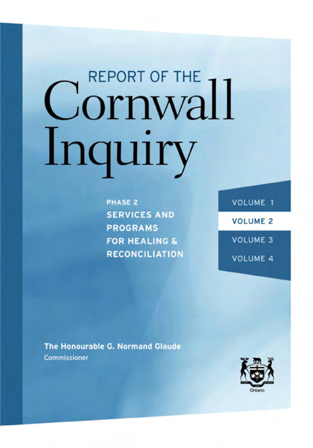 Report of the Cornwall Public Inquiry 11 Organization of the Phase 2 Report 11 References Used in the Phase 2 Report 12