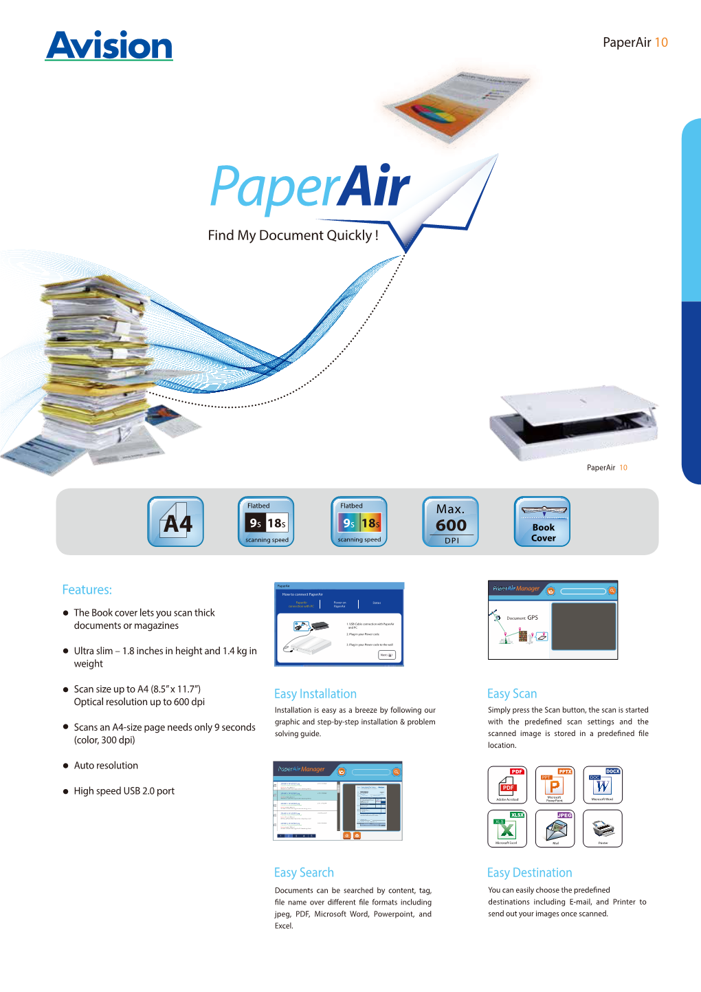 Paperair 10 Features: Find My Document Quickly !