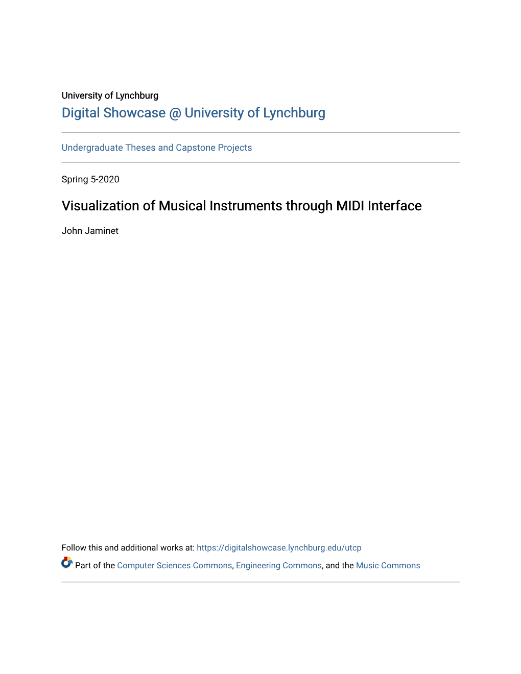 Visualization of Musical Instruments Through MIDI Interface