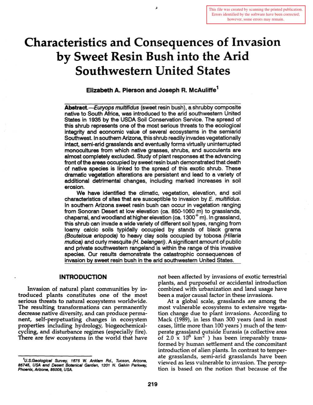 Biodiversity and Management of the Madrean