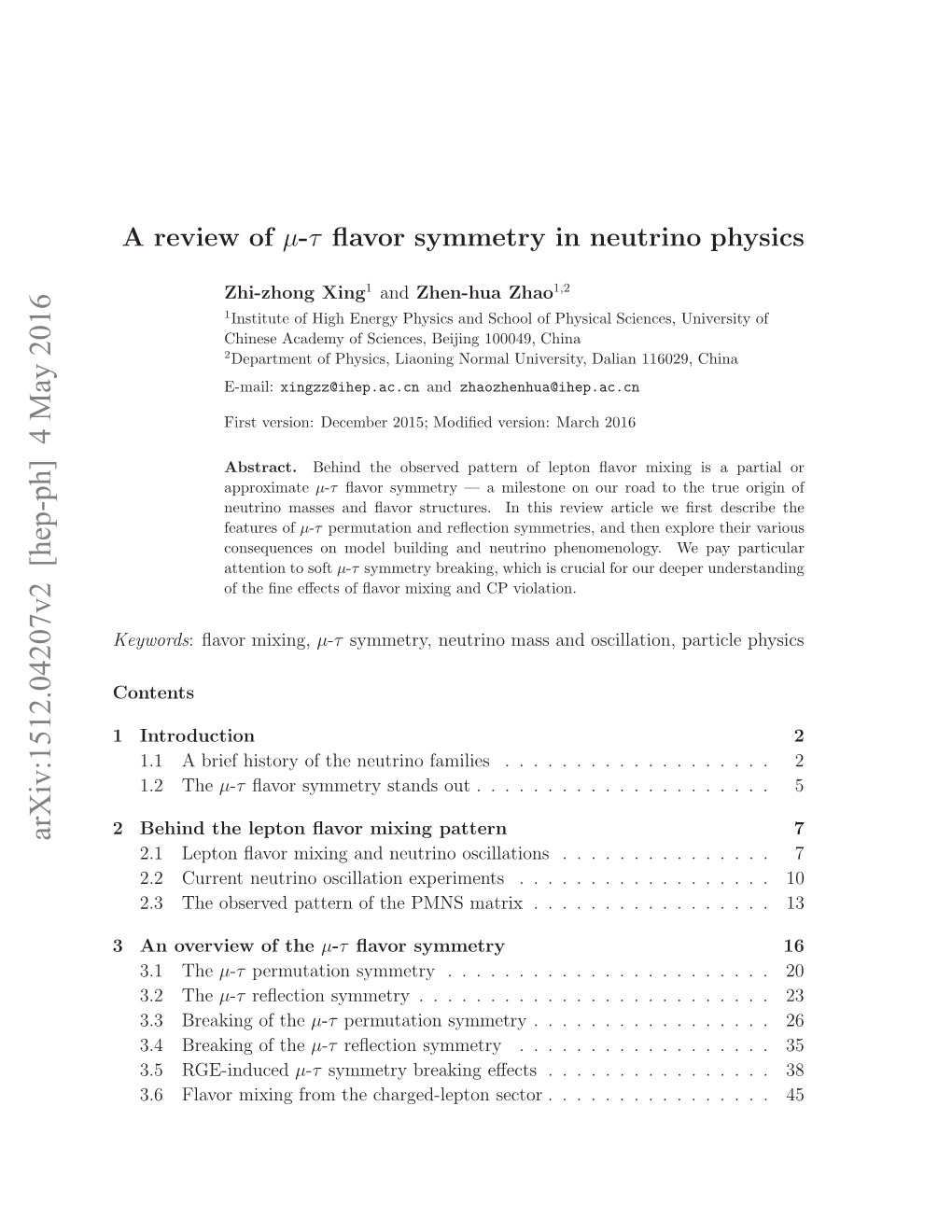 A Review of Μ-Τ Flavor Symmetry in Neutrino Physics