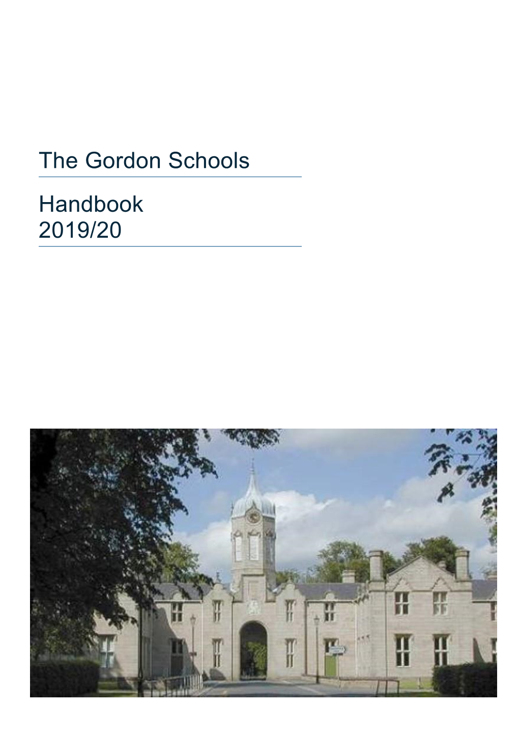 The Gordon Schools Handbook 2019/20