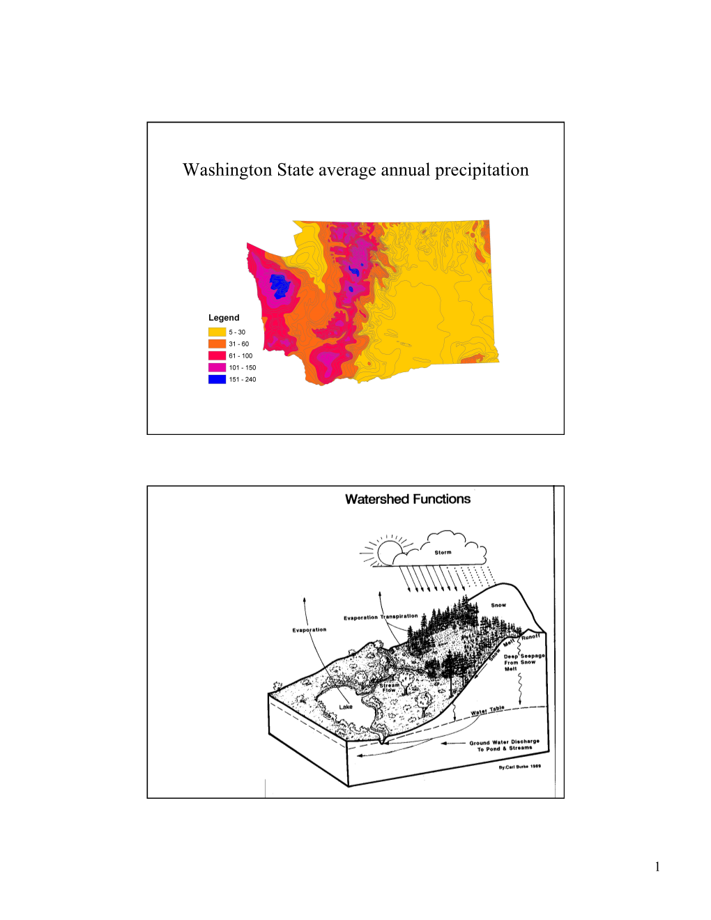 Washington State Average Annual Precipitation