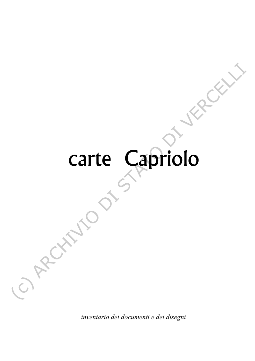 Carte Capriolo