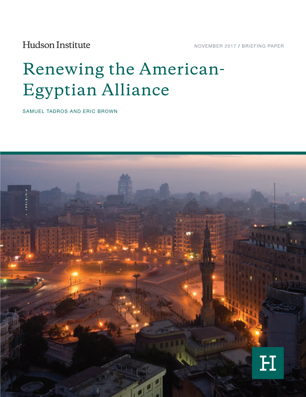 Renewing the American- Egyptian Alliance