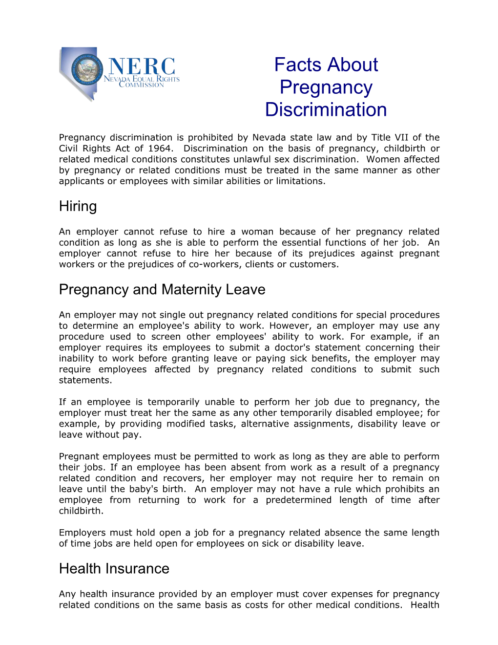 Facts About Pregnancy Discrimination