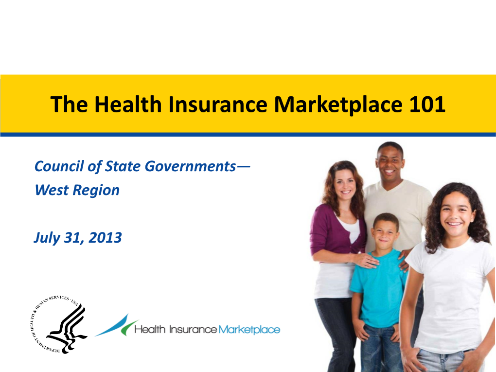 The Health Insurance Marketplace 101