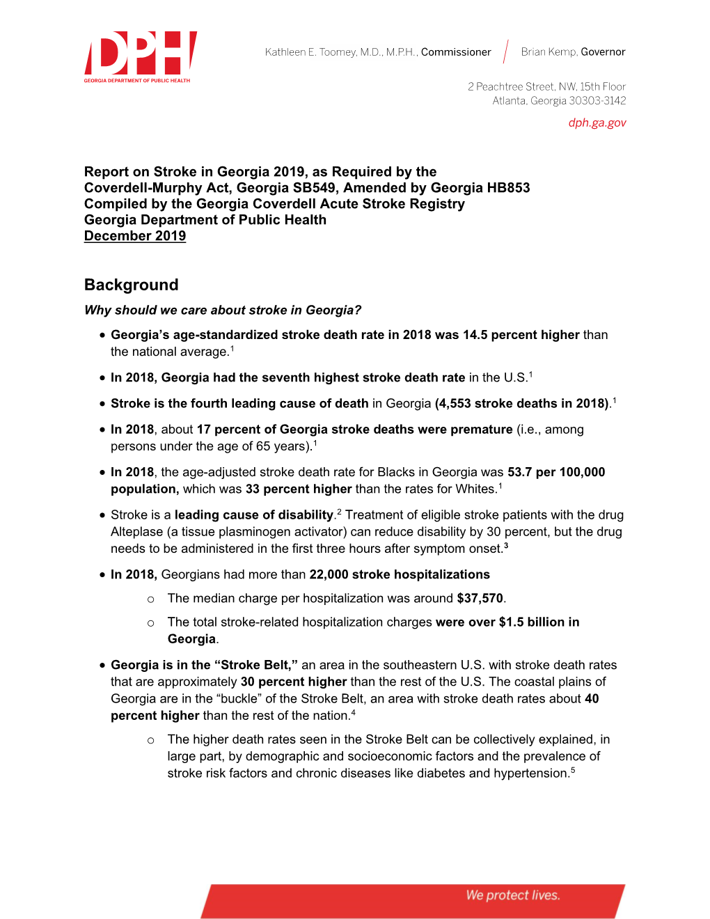 2019 Legislature Stroke Report