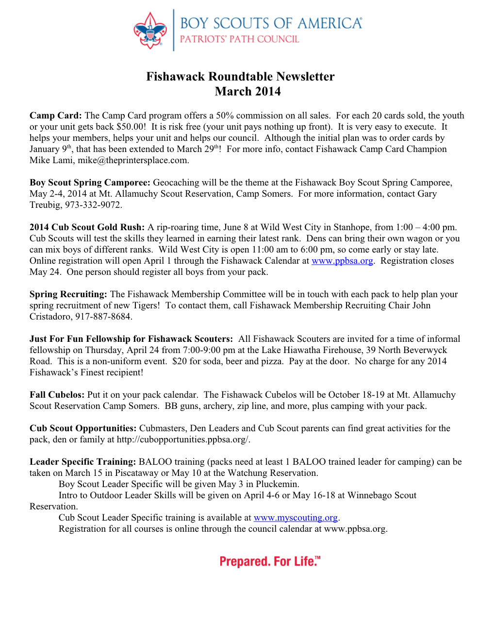 Fishawack Roundtable Newsletter