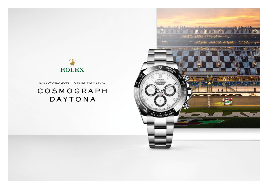 Cosmograph Daytona Rolex Introduces