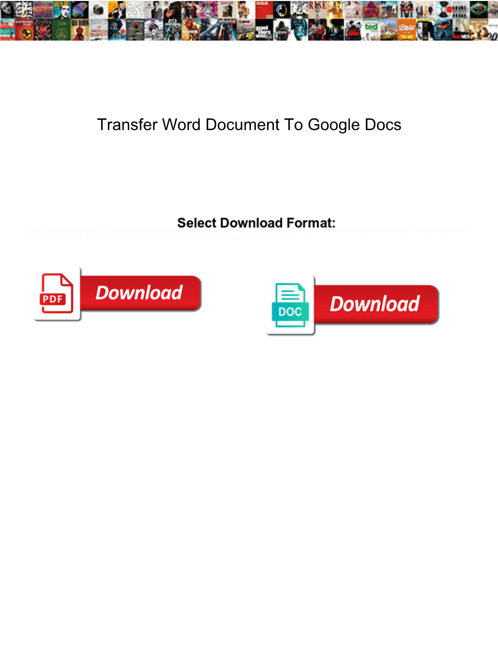 Transfer Word Document to Google Docs
