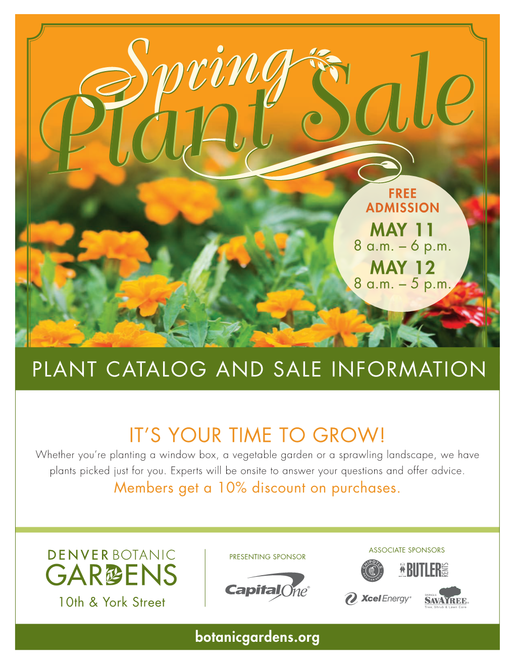 Plant Catalog and Sale Information