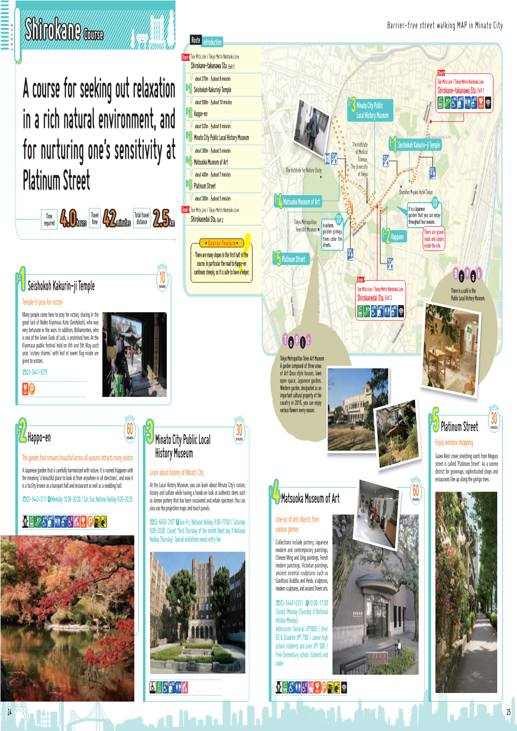 Barrier-Free Street Walking MAP in Minato City