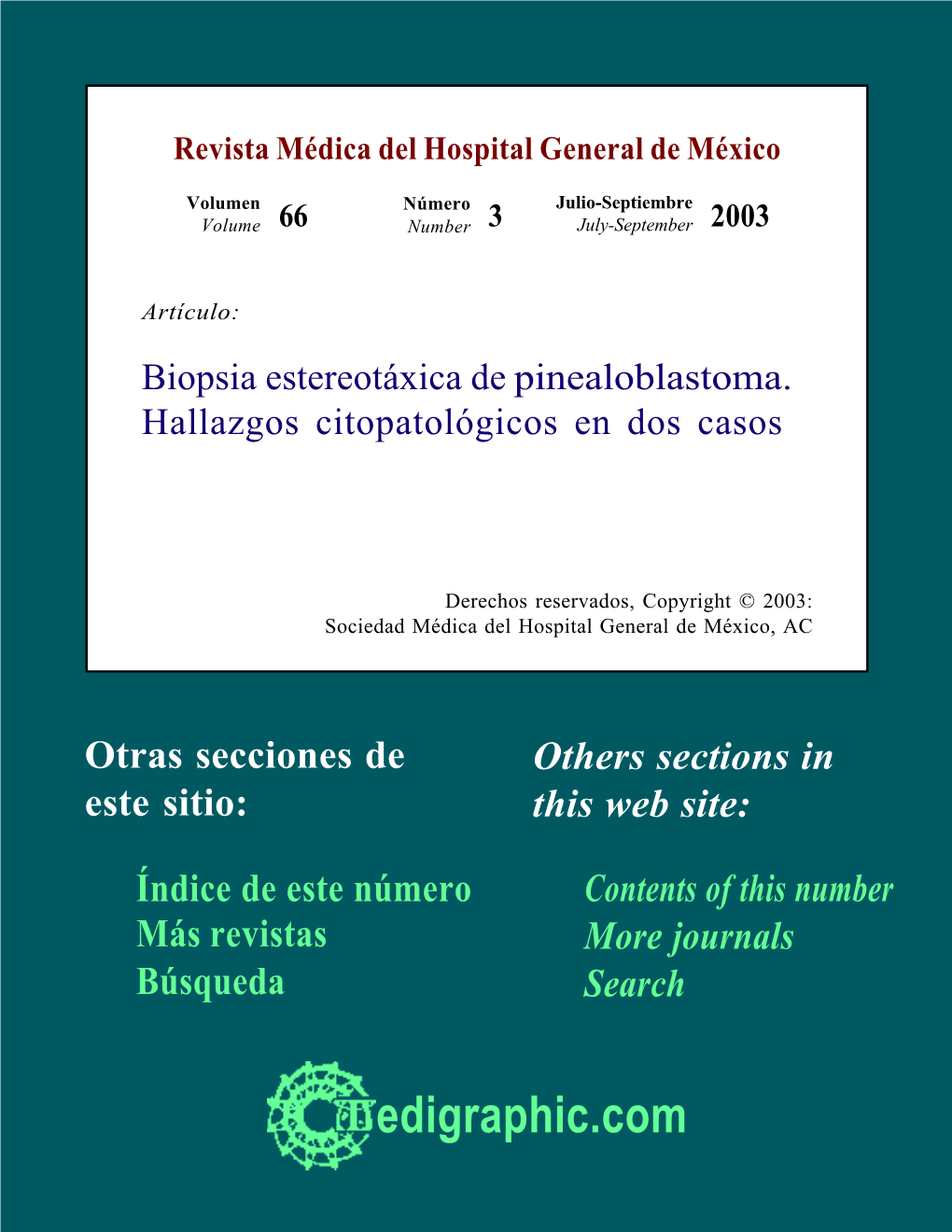 Biopsia Estereotáxica De Pinealoblastoma. Hallazgos Citopatológicos En Dos Casos