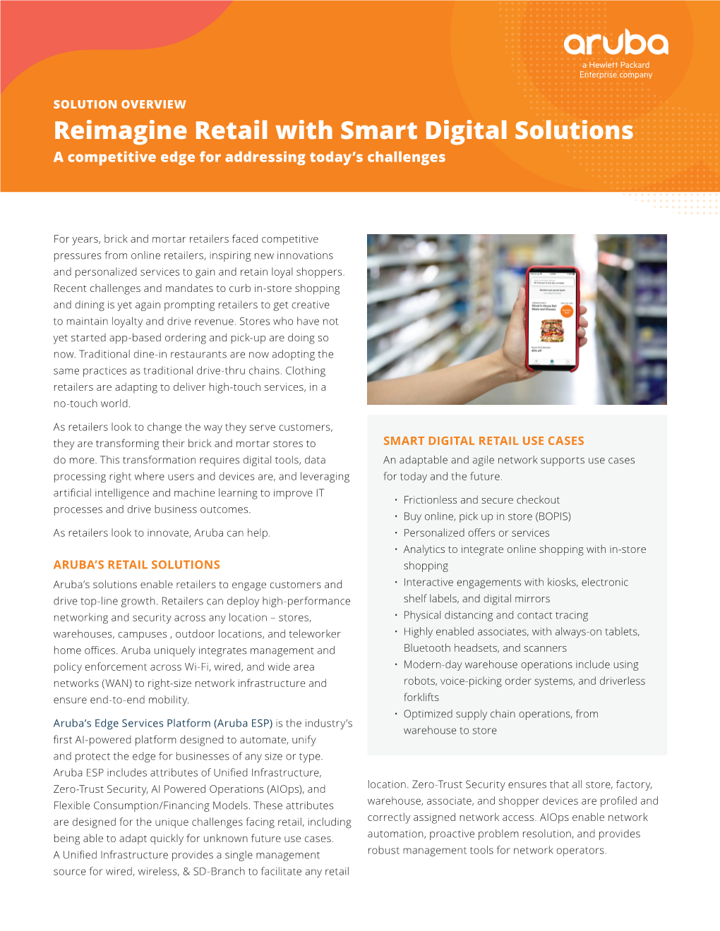 Reimagine Retail with Smart Digital Solutions a Competitive Edge for Addressing Today’S Challenges