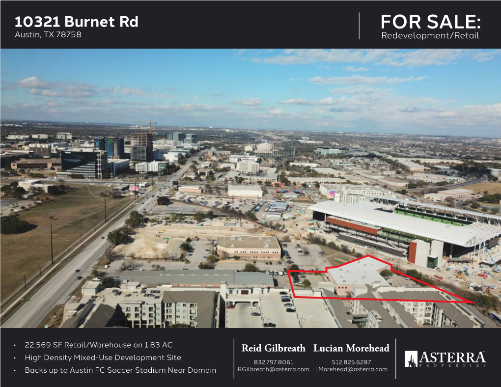 FOR SALE: Austin, TX 78758 Redevelopment/Retail