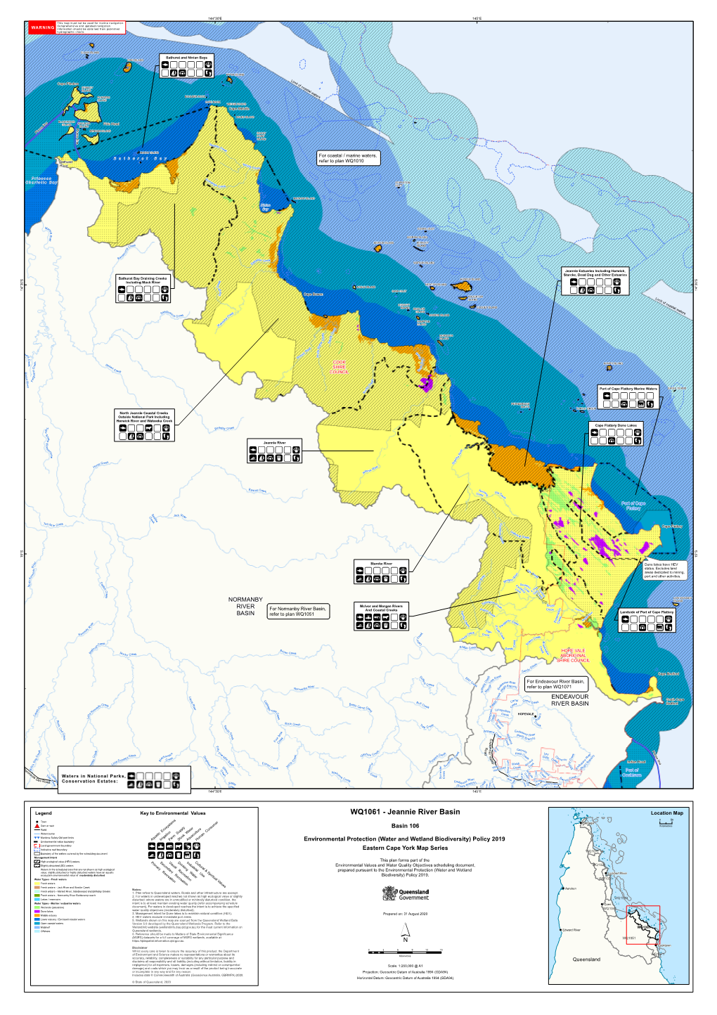 WQ1061 Jeannie River Basin