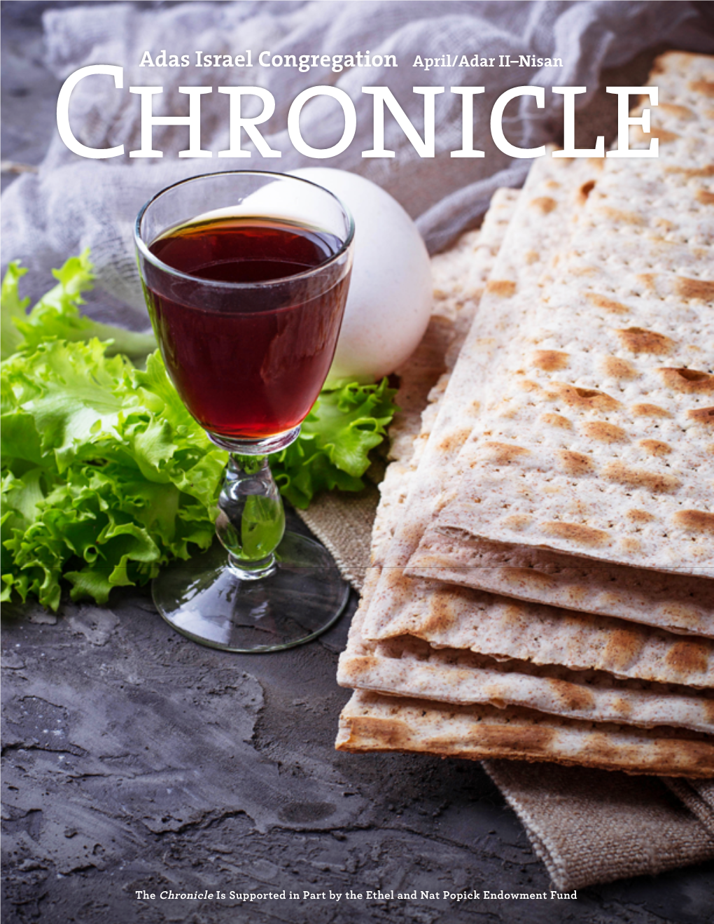 Adas Israel Congregation April/Adar II–Nisan Chronicle