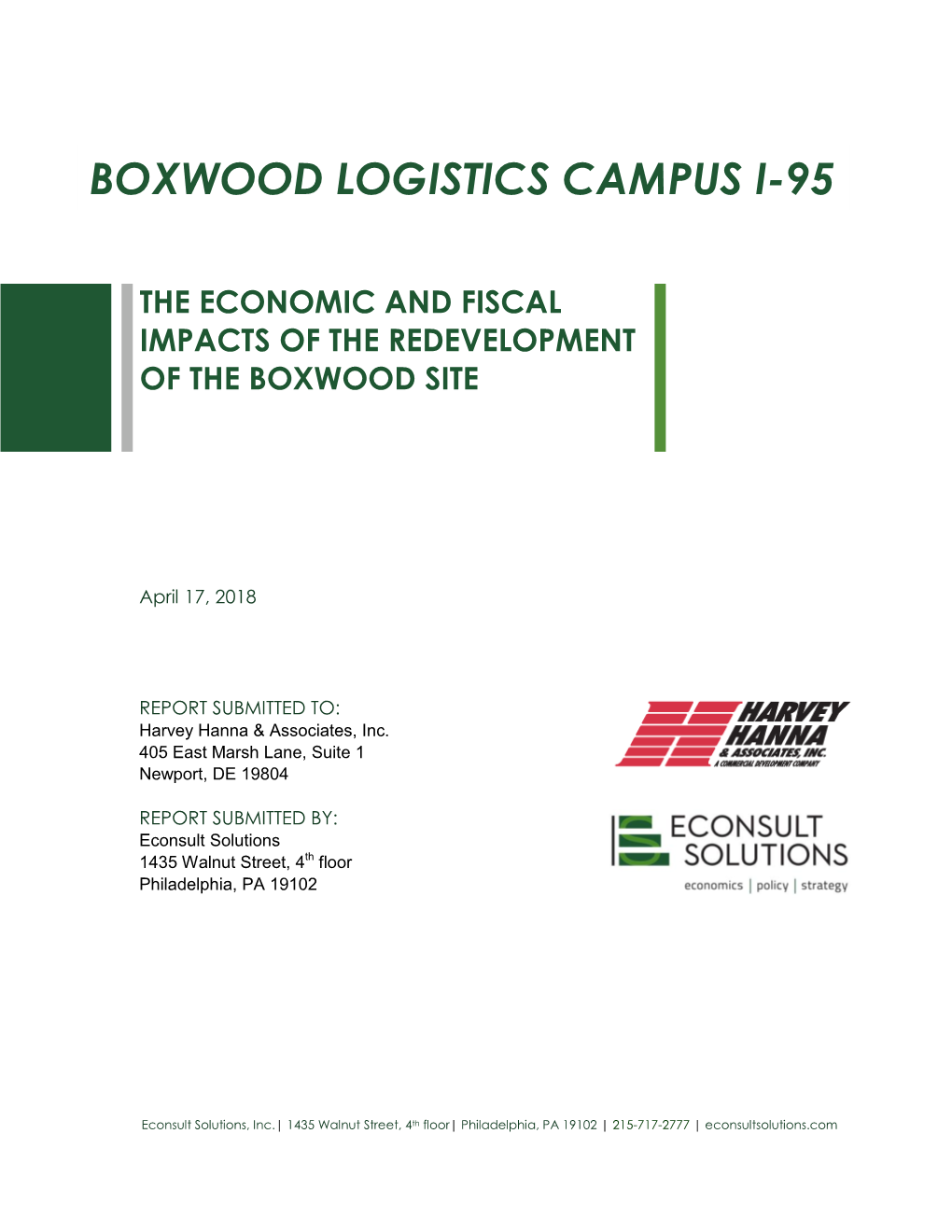 Boxwood Logistics Campus I-95