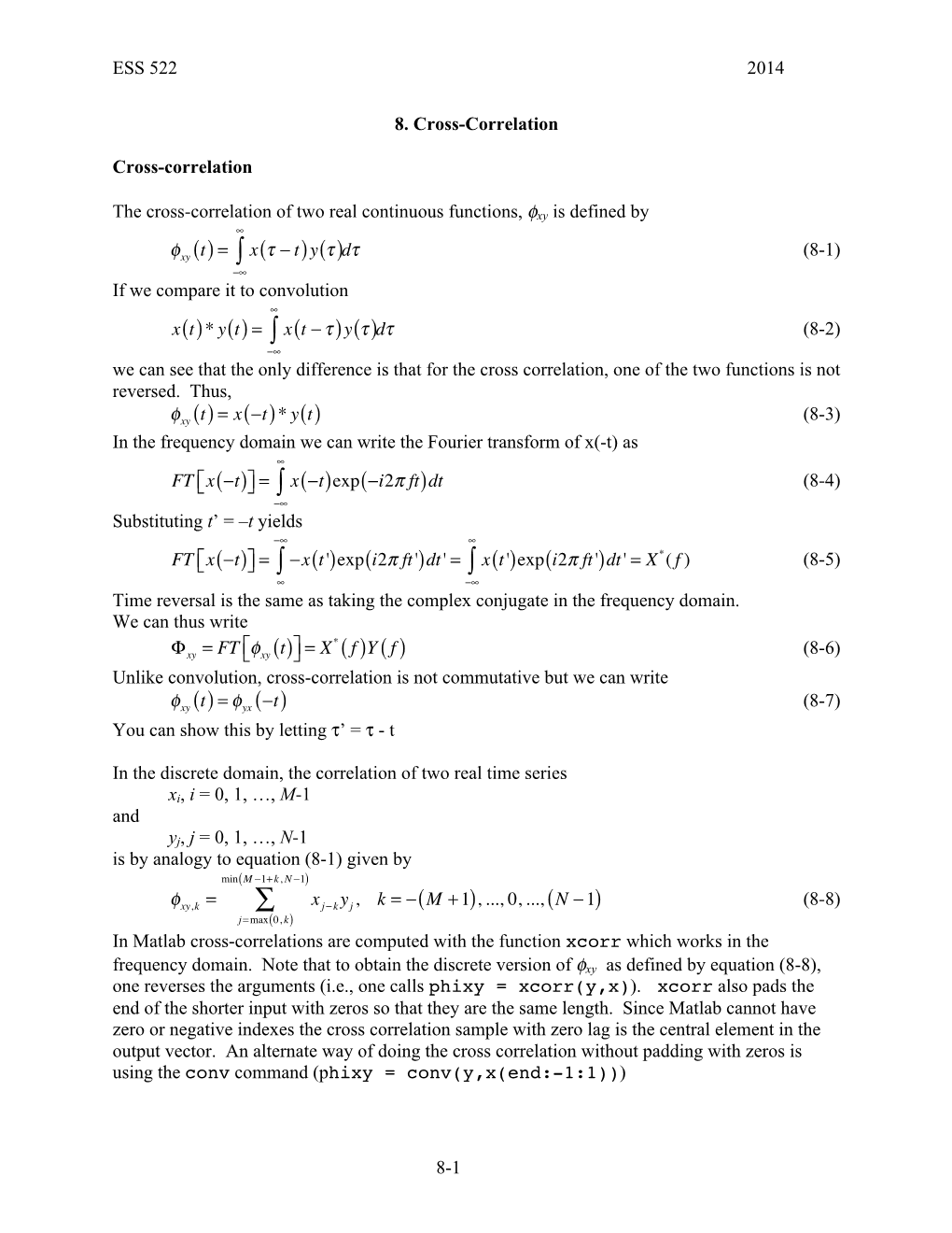 Cross-Correlation