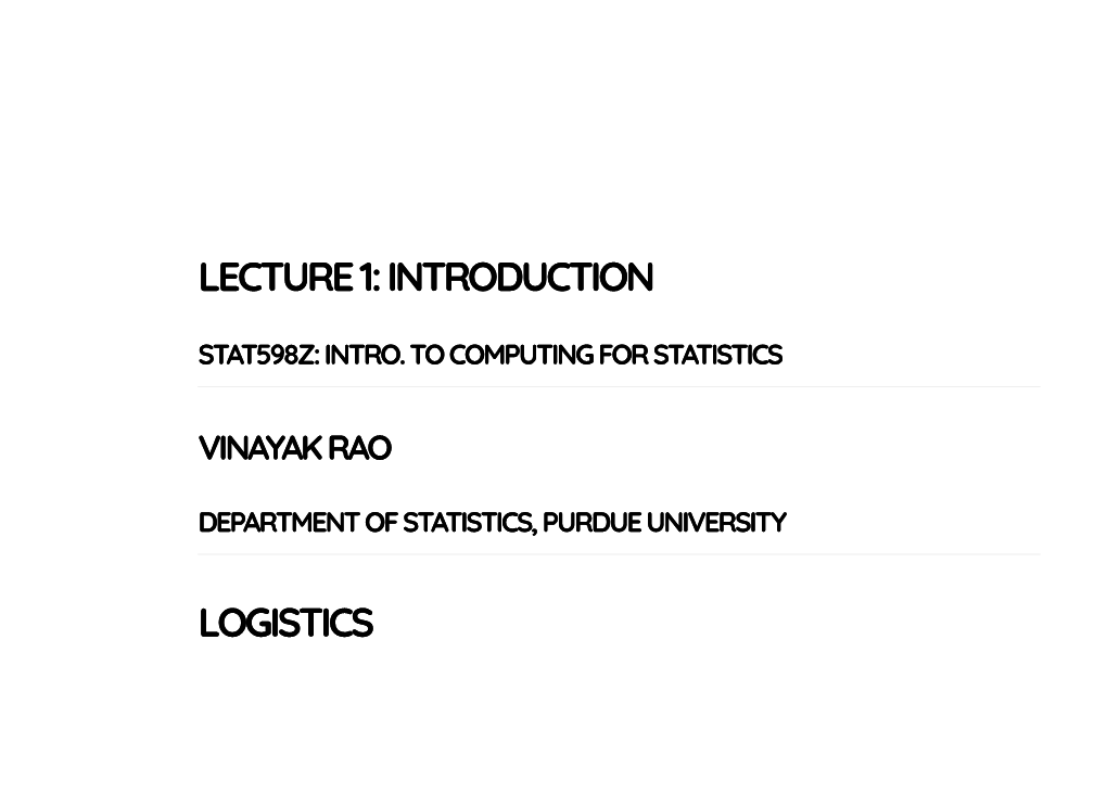 Statistical Computing, Is That the Question?, Lauro, C