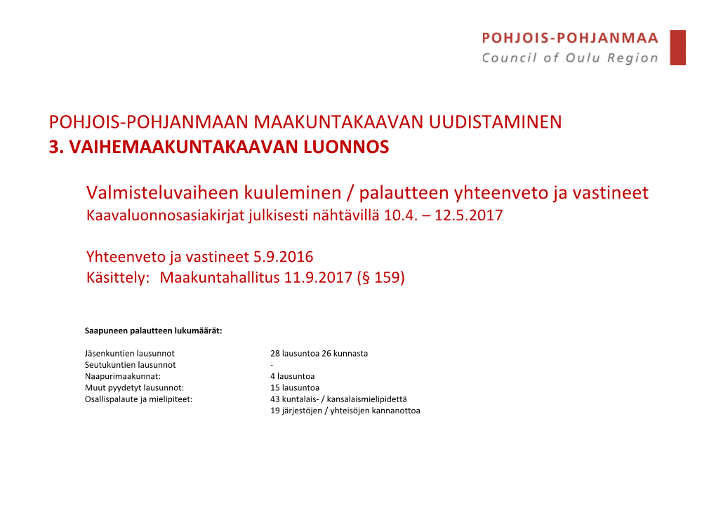 Maakuntahallitus 11.9.2017 (§ 159)