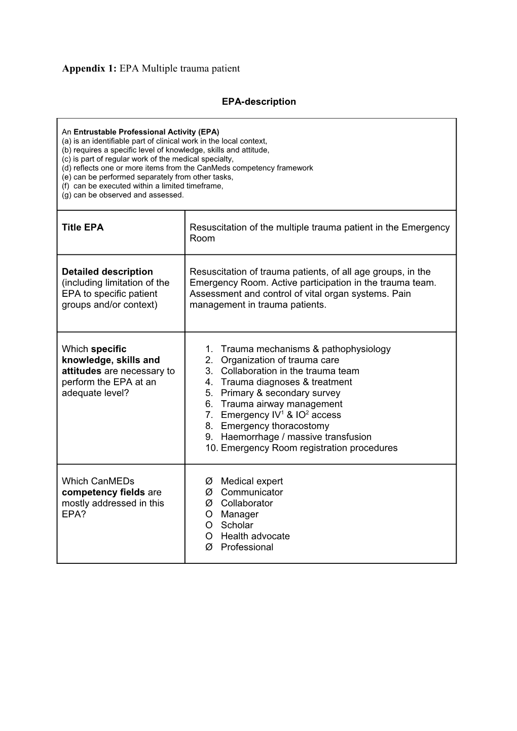 Formulier EPA-Beschrijving (Bijlage 5 Uit Kaderbeschrijving, Pag 27)