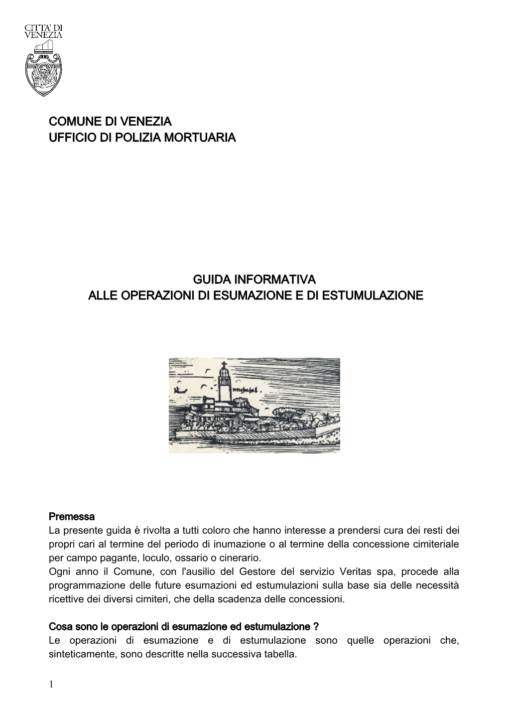 Guida Alle Operazioni Di Esumazione Ed Estumulazione