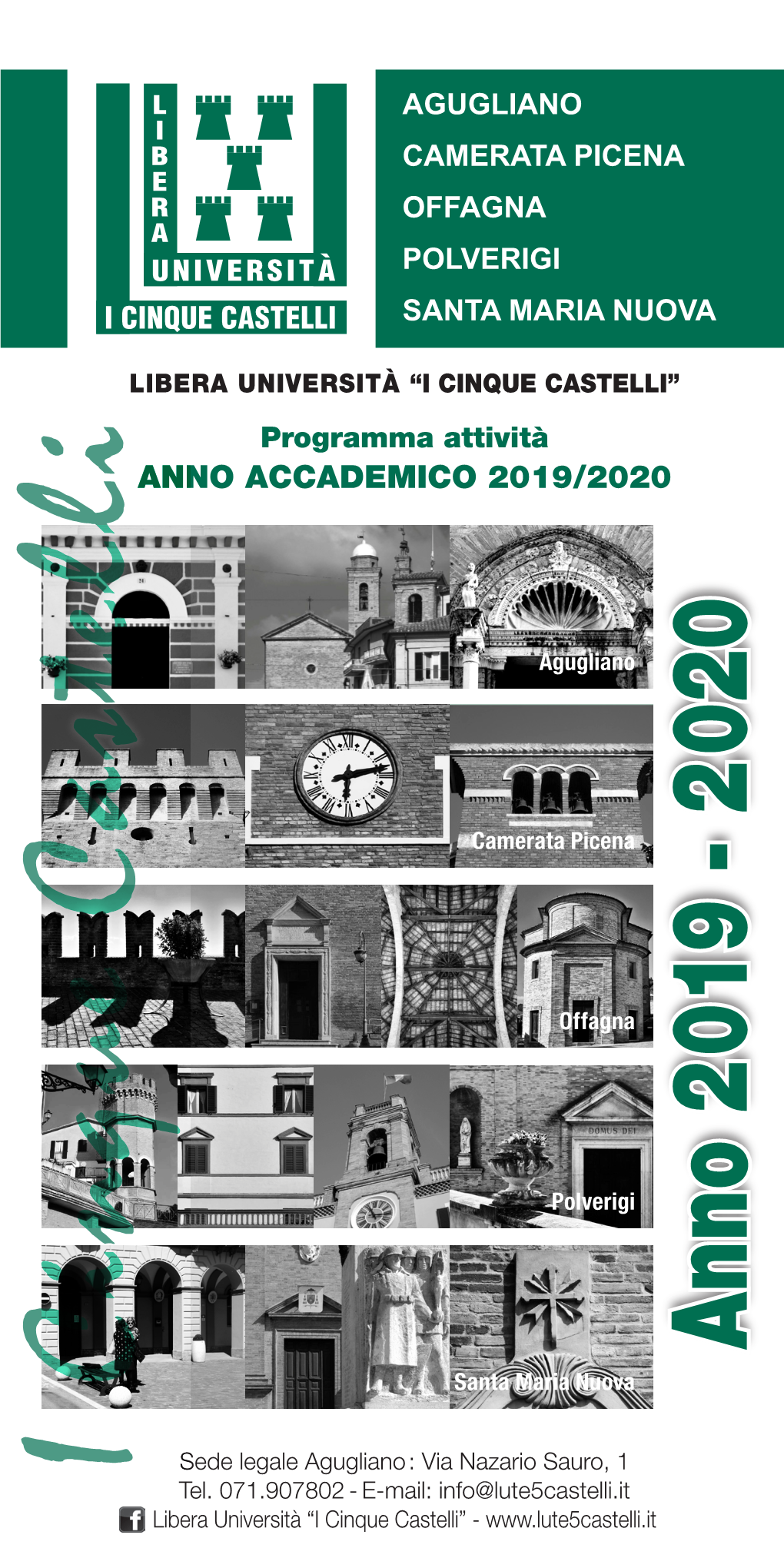 I CINQUE CASTELLI” Programma Attività ANNO ACCADEMICO 2019/2020